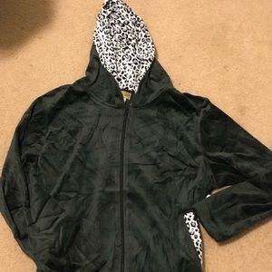 Velour Animal Print Suit